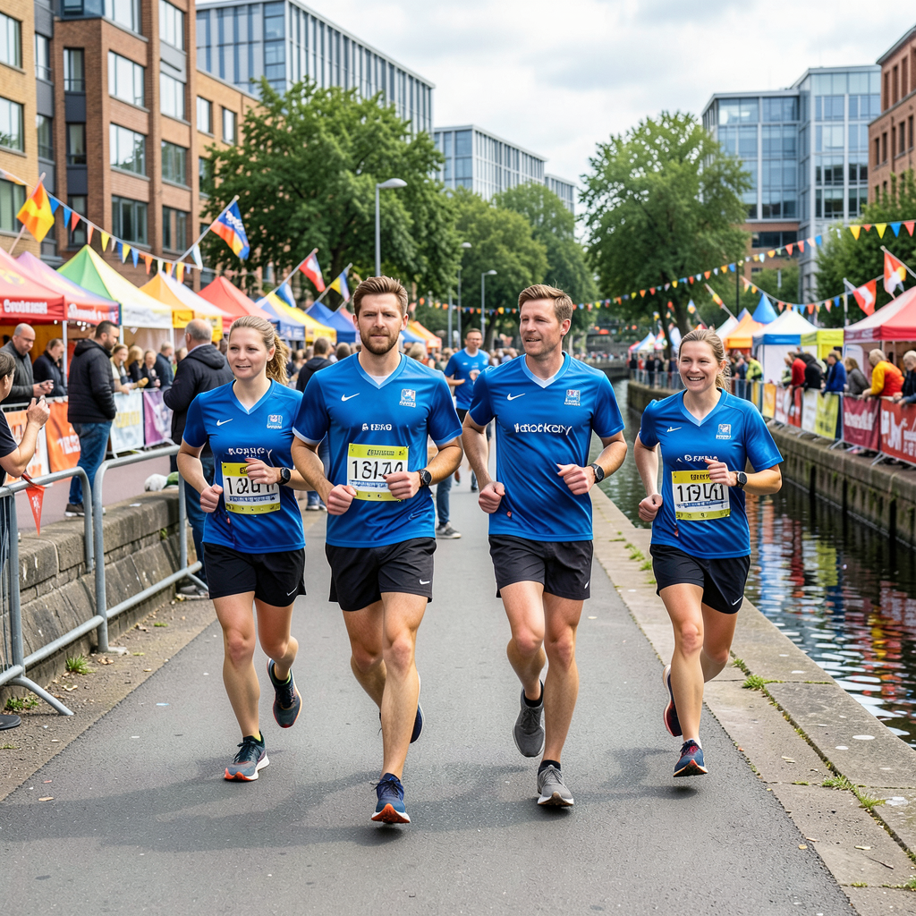 Team Marathon launching in Hackney Wick with festival atmosphere on May 22, 2027